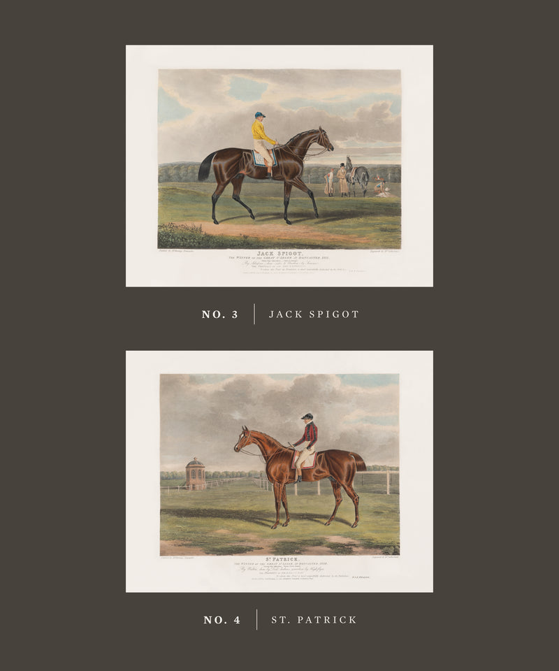 Vintage Racehorse Portraits | Set of Twelve