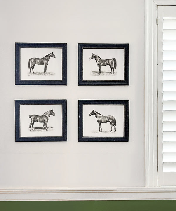 Set of Four Horse Engravings