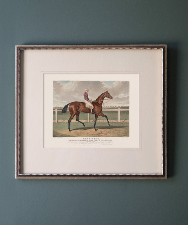 Vintage Racehorse Portrait Print St. Leger Chorister