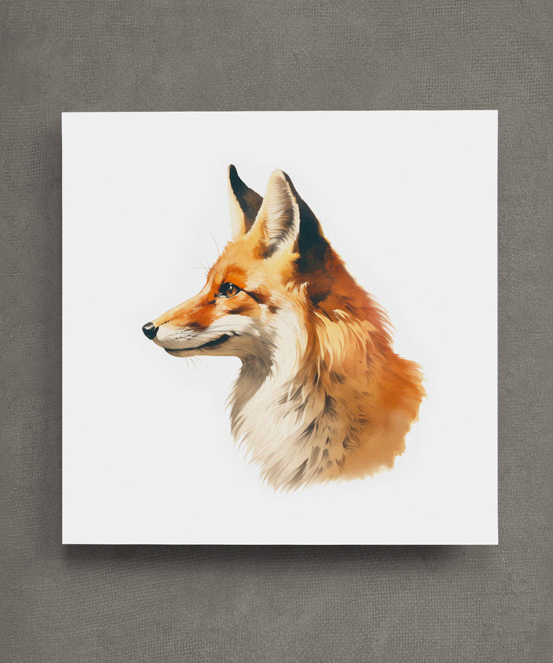 A Red Fox in Profile