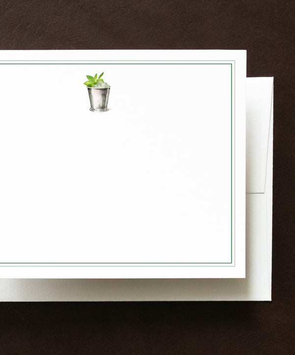 Mint Julep personalized stationery set