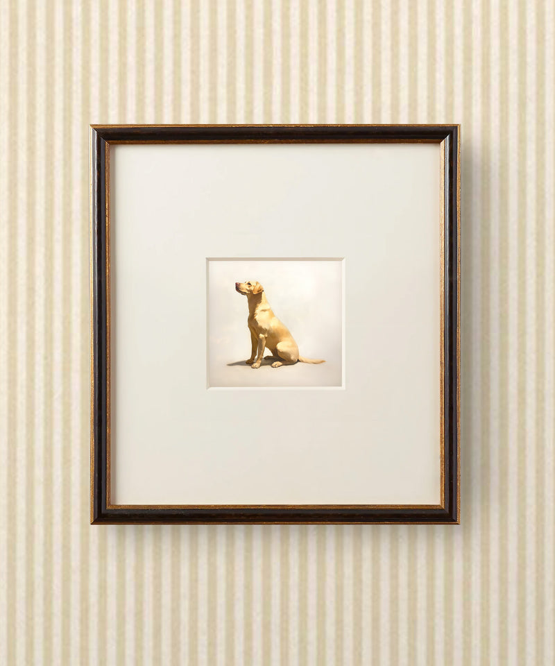 Yellow lab dog wall art print