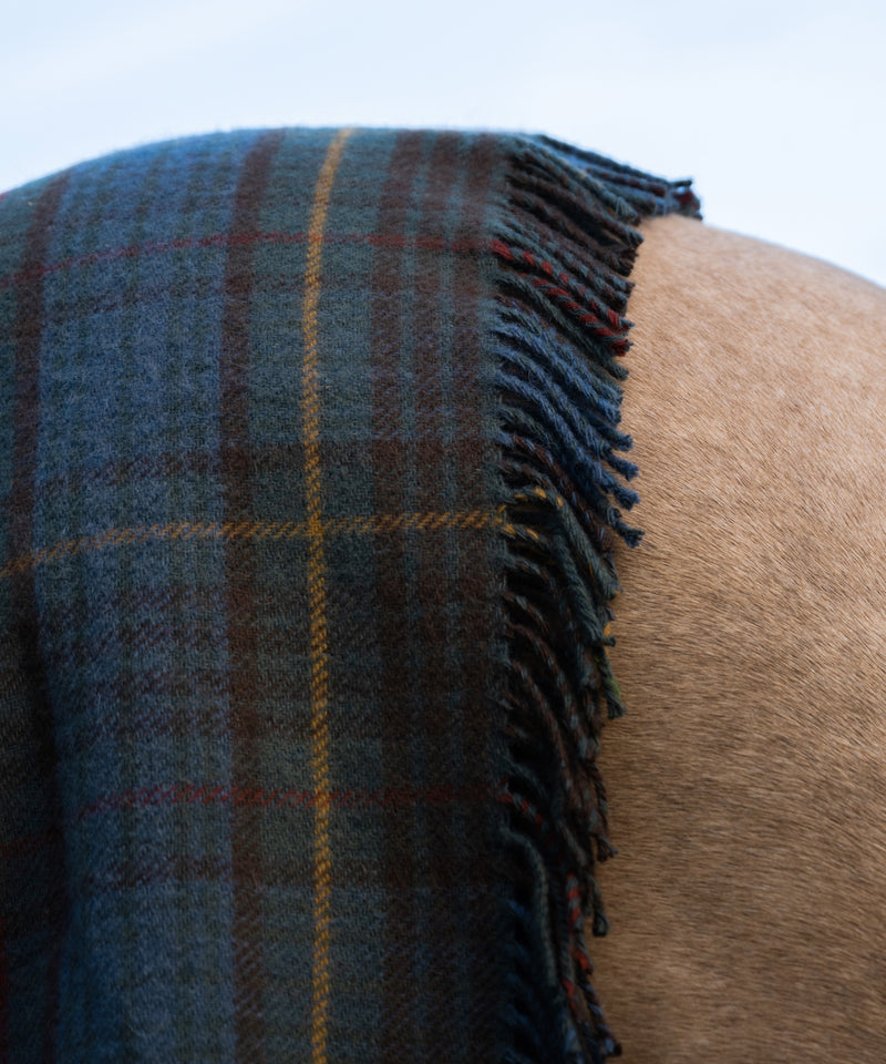 Antique Hunting Stewart Wool Throw