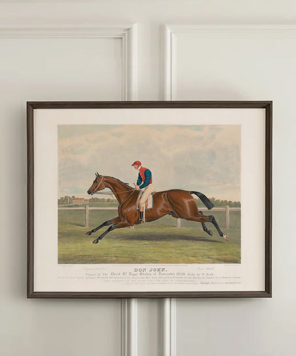 Hart Equestrian vintage racehorse portrait of Don John