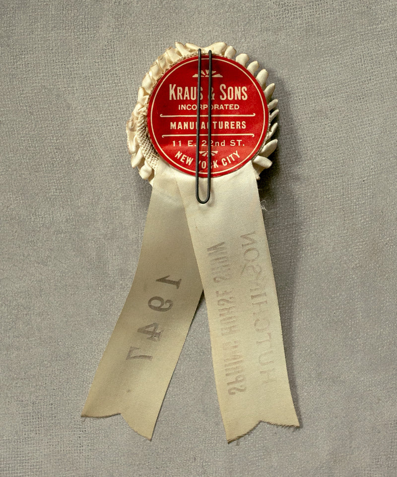 1947 Ivory Horse Show Ribbon