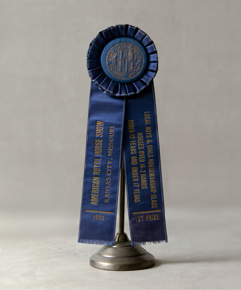 1930 Blue Horse Show Ribbon