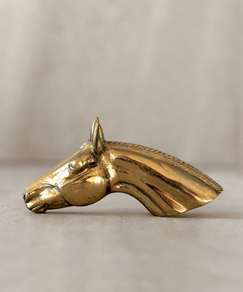 Brass Horse Head Clip